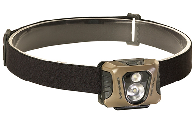 Two Birds Outdoors Streamlight, Enduro Pro, Headlamp, Green C4 LED 200 Lumens, Three AAA Batteries, Coyote Brown Finish